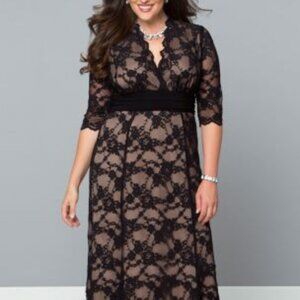 Kiyonna Sexy Lace Evenig Gown